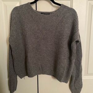 Grey Brandy Scoop neck Sweater
